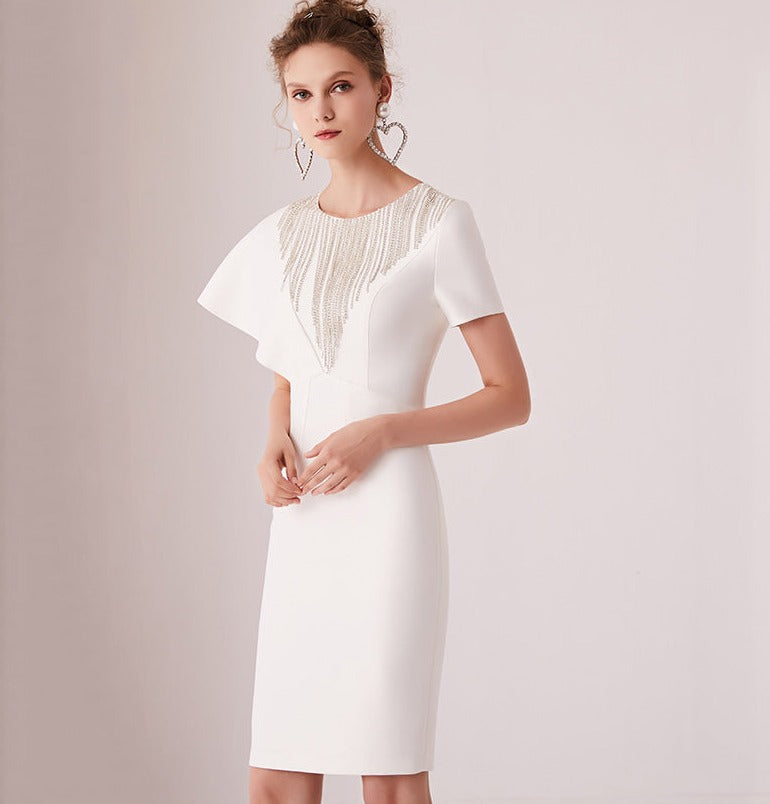 cocktail dress for banquet Roncen Women's Solid Evening Gown - Long Party Dress with Side Slit, Elegant Formal Attire for Banquet Cocktail Reception Night Events