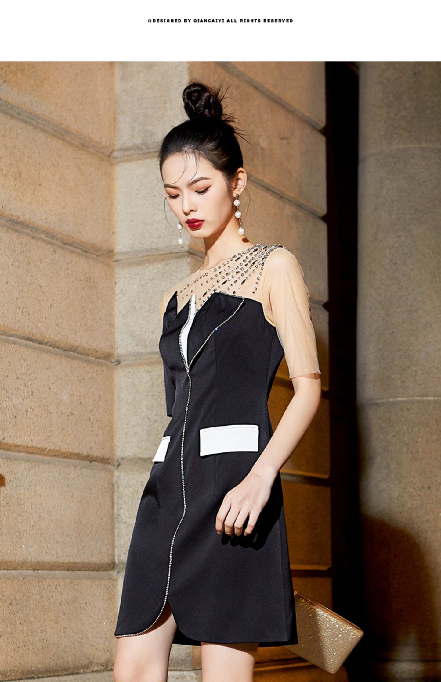 Perfect luxury modern design versatile dress- Emoti
