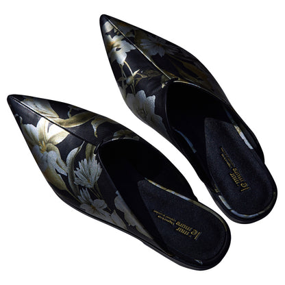 Retro Muller shoes slip sheepskin slippers leather shoes- Jan