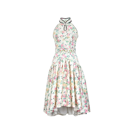 FAME high end luxury floral print Dress -Gieu