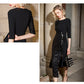 Light luxury niche design high-end slit dress- Junto