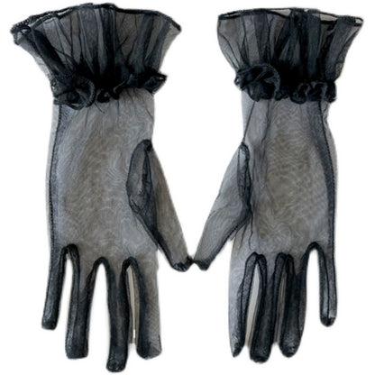Le Palais Vintage Retro See-through Gauze Lace Gloves-Molly.