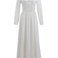 Vintage-style fishtail skirt and classic Hepburn silhouette elegant wedding dress- Nini