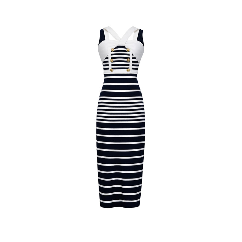 navy and white striped bodycon dress Selianne Women Summer Casual Striped Tank Dress Striped Bodycon Dress Blue And White Striped Dress Bodycon Dress Summer Dress Fitted Striped Dress