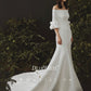 Early Spring 2023 original new one-shoulder satin mermaid wedding dress bridal dress- Vanilla Pillow