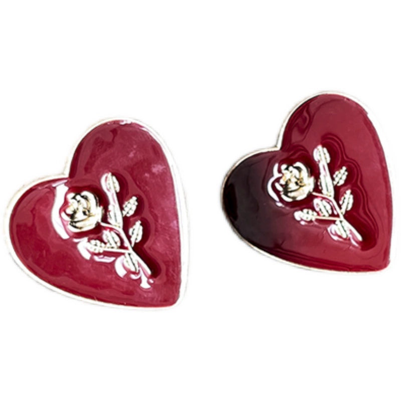 Le Palais Vintage Elegant Emerald Stud Earrings Ear Clip-Vine.