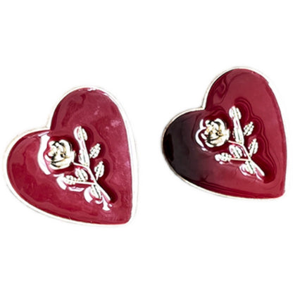 Le Palais Vintage Elegant Emerald Stud Earrings Ear Clip-Vine.