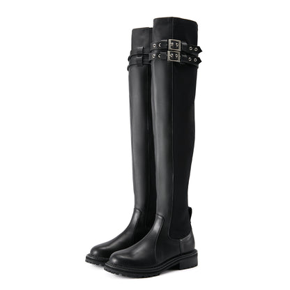 FEIFEI original design over-the-knee motorcycle boots - Mili