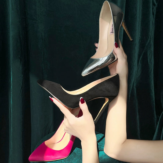 Le Palais Vintage Elegant Pointed Toe Stiletto Shoes-Mina.