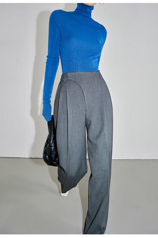 Designer quality tailored wide-leg pants - Baiyv