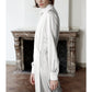 Drop shoulder long sleeve satin loose trendy long trench coat dress - Alia