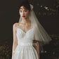Early Spring 2023 Bow Knot Retro Veil Bride's Main Wedding Dress Proposal- Cloud Moon
