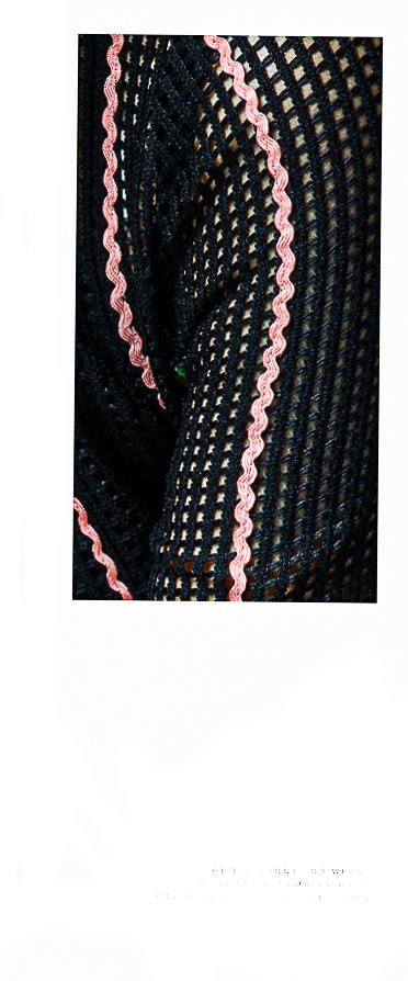 Embroidered open mesh lace lbd littlecocktail black slim dress - Ziva