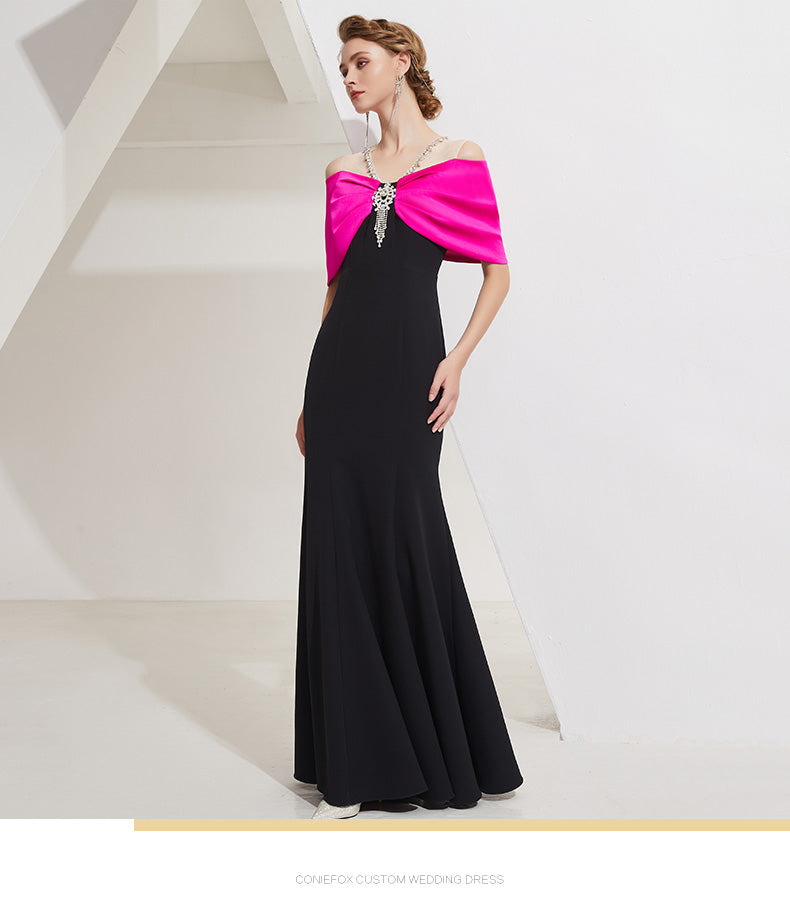 Limited edition High-end light luxury wear banquet long dress- Elia