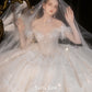 Early Spring 2023 One-shoulder court style retro high-end wedding dress-Ibaraqui