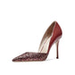 Spring and autumn new red color pointed toe stiletto high heels-  Aria