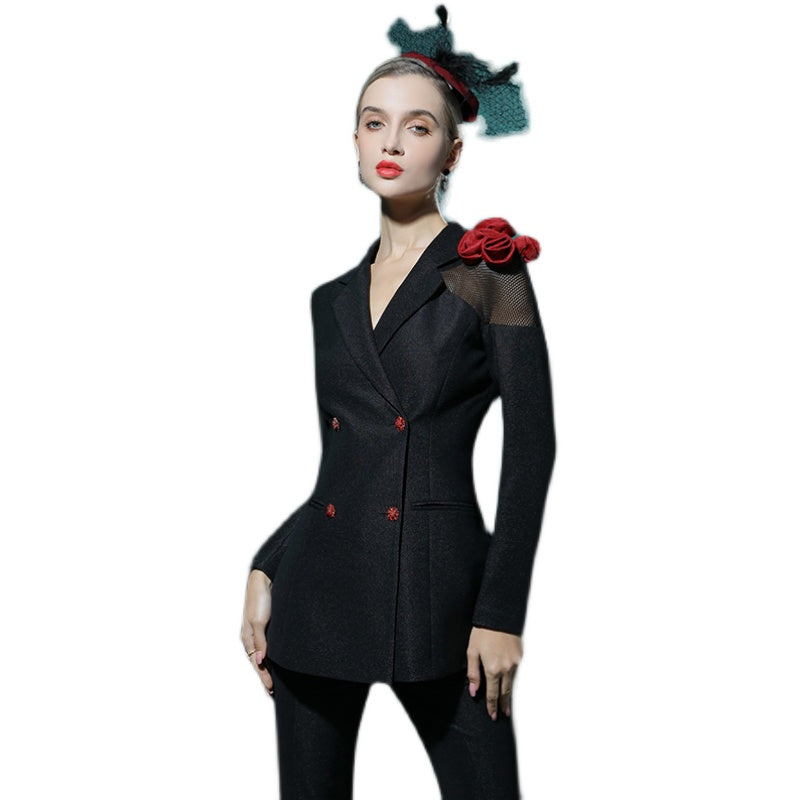 Black suit high-end two piece suit set Siana