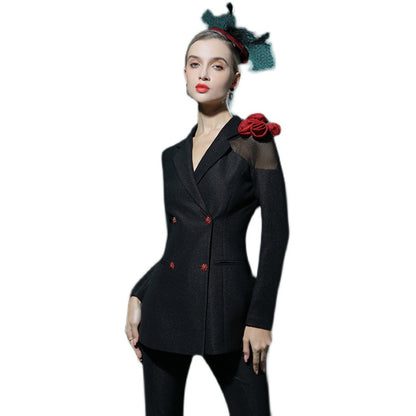 Black suit high-end two piece suit set Siana