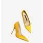 Autumn and winter new yellow silk pointed stiletto high-heeled shoes- Cleo