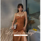 High-class elegant clay slit slip retro vintage bustier dress - WB
