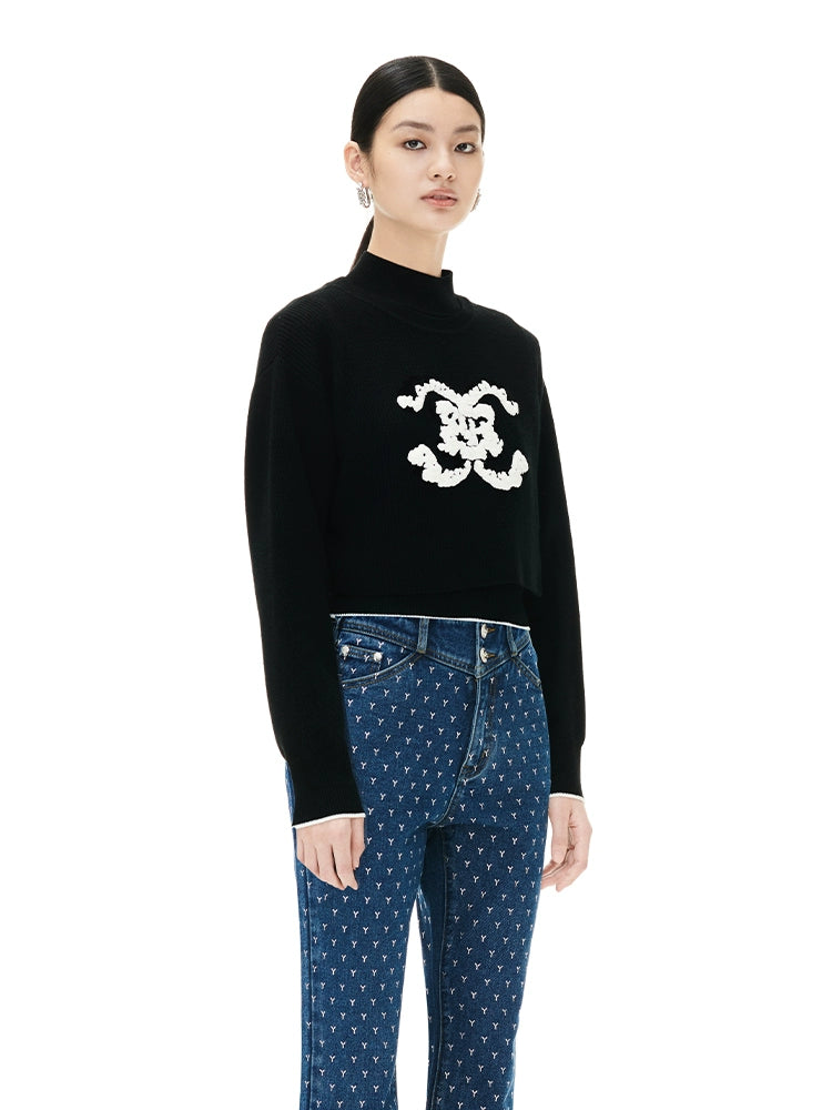 YES BY YESIR autumn winter women's knitted pullover- Gemini