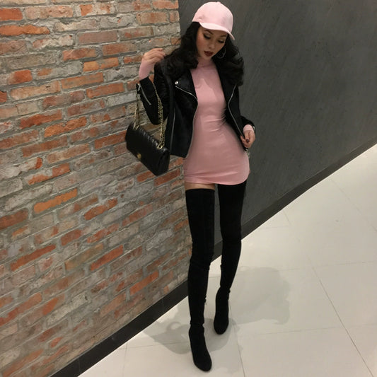 Le Palais Vintage Elegant Retro Style Sample Dress-Pea.