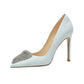 High-heeled shoes slender heel rhinestone shoes- Sita