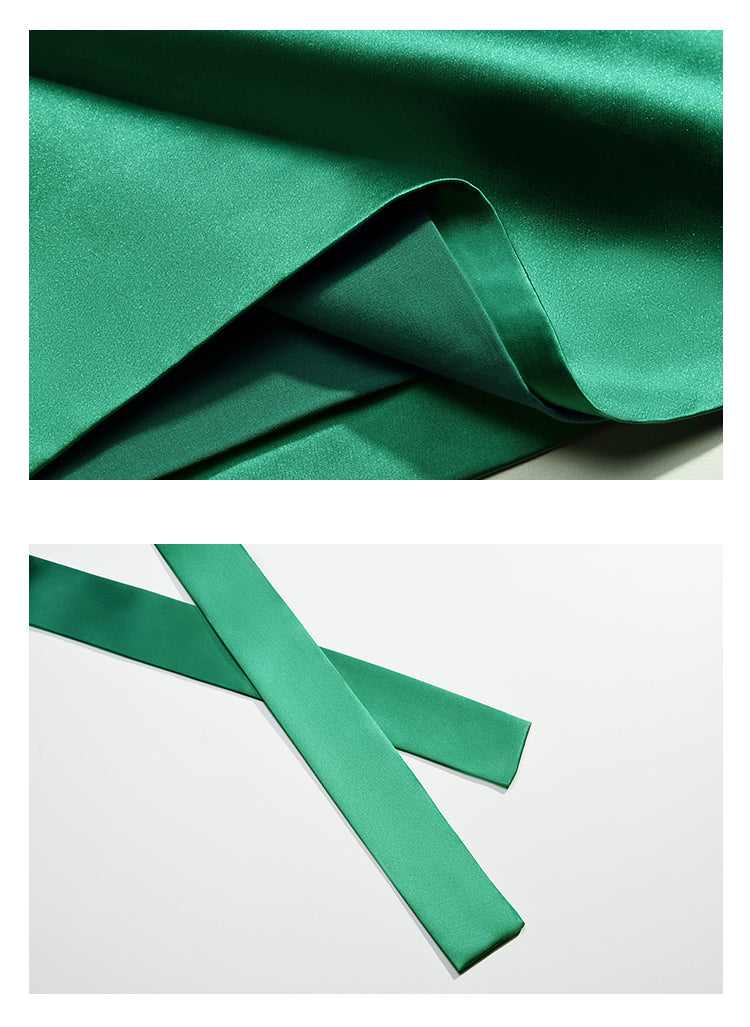 Green high-end oversized loose windbreaker dress- Gio