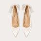 Lily Off- white silk and satin wedding  high-endbridal shoes- Veronica
