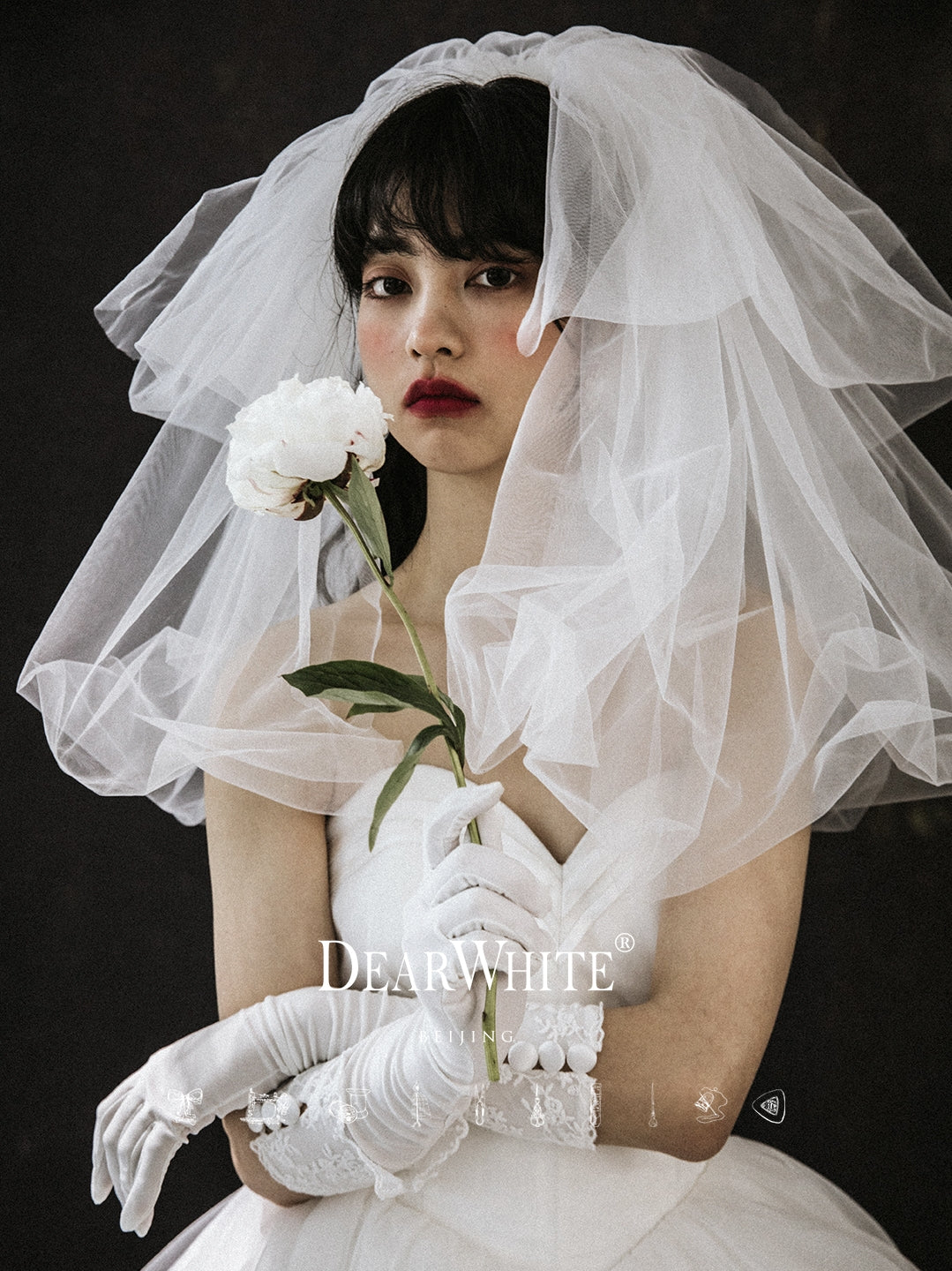 Early Spring 2023 Authentic Retro Mori Style  Wedding Headdress veil- Yunyao