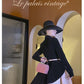 Le Palais vintage original stunning black retro velvet waist coat jacket- Glori