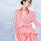 Autumn new long-sleeved ruffled waist up and down suits- Deliala