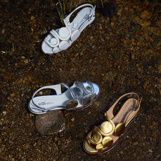Summer Italian water-dyed handmade high-end sandals - liow