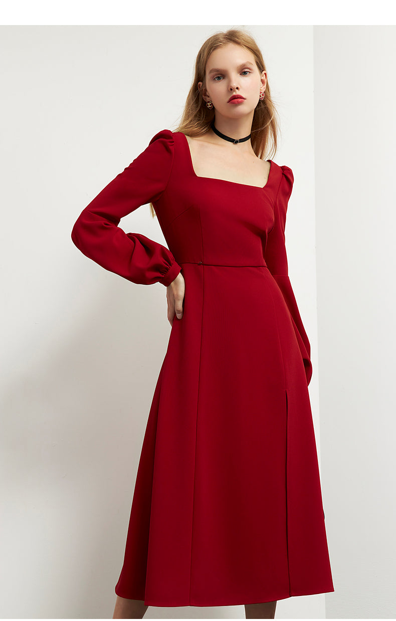 retro puff sleeve dress American Retro Princess Puff Sleeve Dress