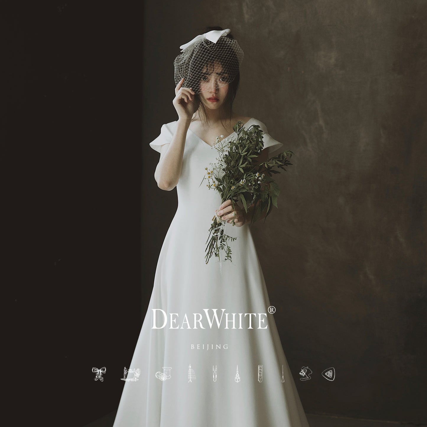 Early Spring 2023 original new satin simple wedding dress bride - Gente