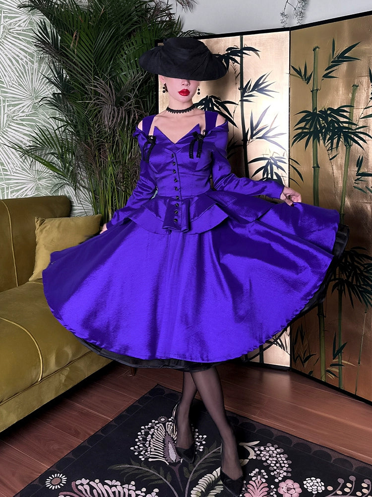 le chateau purple dress Le Chateau Knit Halter Ruffle Orchid Purple Dress Size XXL