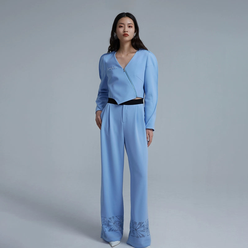 LEDIM W irregular blazer asymmetic luxury top - Arc