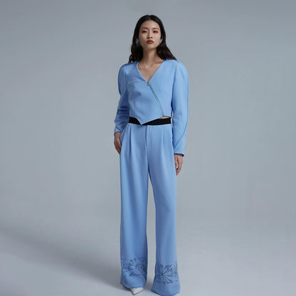 LEDIM W irregular blazer asymmetic luxury top - Arc