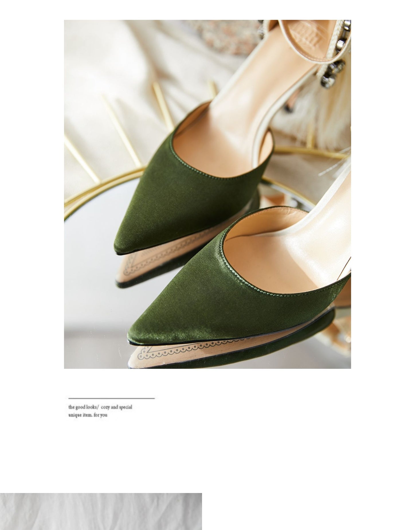 B-FEI original designer high heels green women's stiletto pumps- Diana