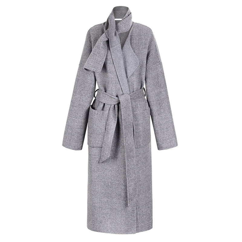 High-end  autumn and winter double-sided wool coat  jacket -Carla