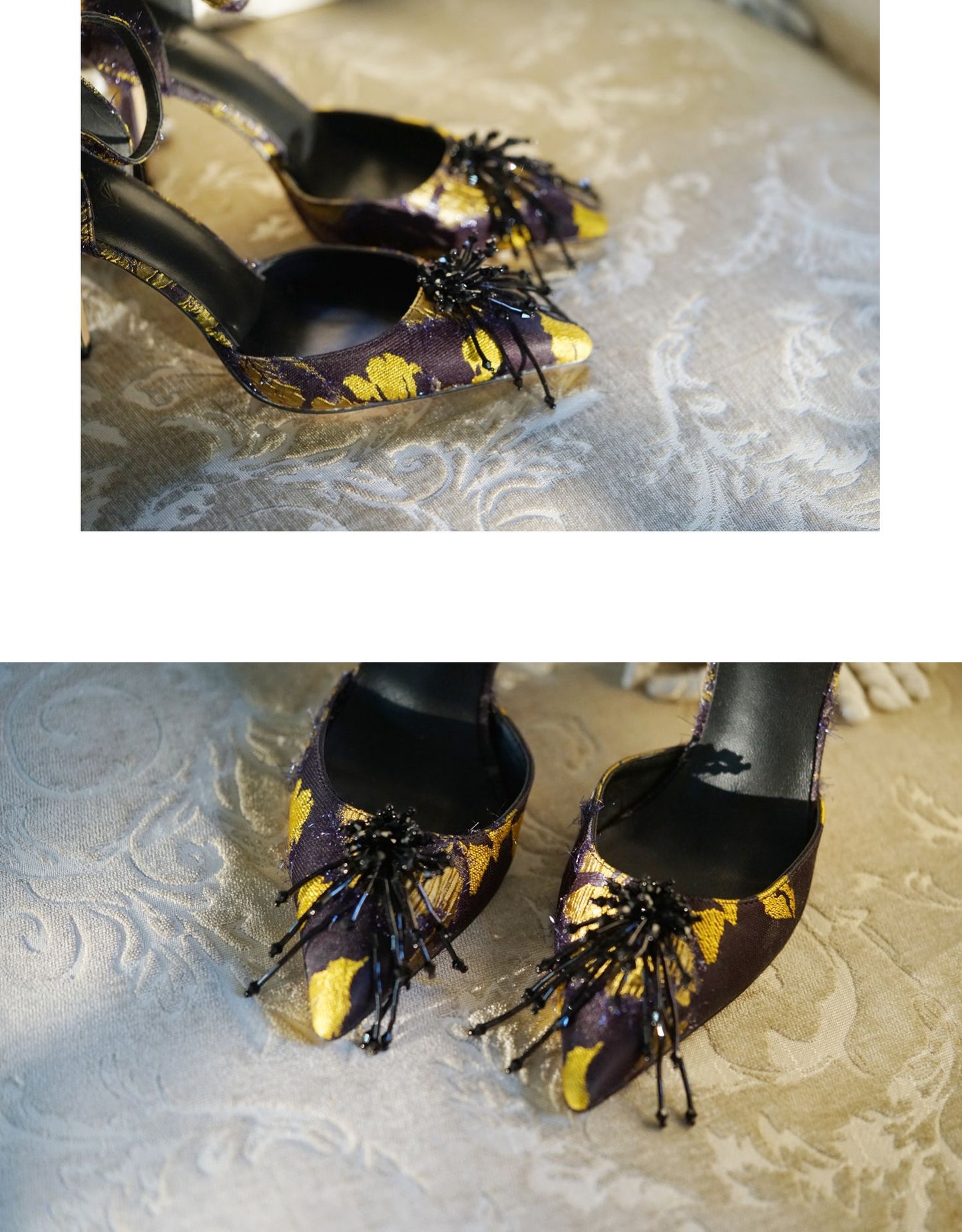 B-FEI Original Minority Design Rhinestone Print High Heels Advanced Elegance- Dionesa