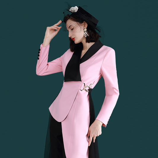 Suit 2023 Autumn Irregular Suit Jacket Two Piece Set- Maol