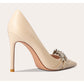 Lily  nude color single  small size high heels women's autumn fine heels- Lany
