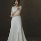 Early Spring 2023 Original Long Satin Weding Gown Dress- Cilia