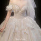 Early Spring 2023 One-shoulder court style retro high-end wedding dress-Ibaraqui