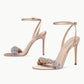 Summer new word with rhinestone stiletto high-heeled sandals- Lari