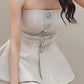 DARLENE TOP WITH CRYSTAL BUTTON SKIRT TWO PIECE SET -EMMA