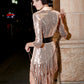 Limited edition luxury gold party suit dress two-piece set - Aura