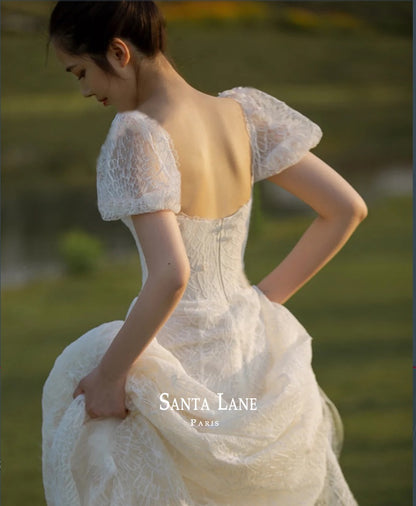 Early Spring 2023 Bride's retro slim mermaid wedding dress- Fional