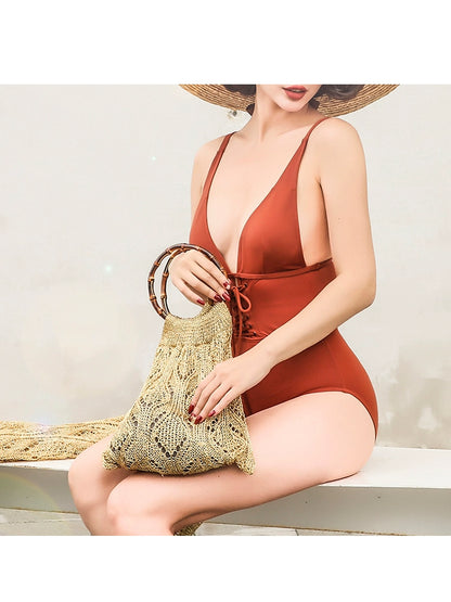 Le Palais Vintage Original Retro Gold Thread Sequins Sparkling Woven Bag-Clinton.